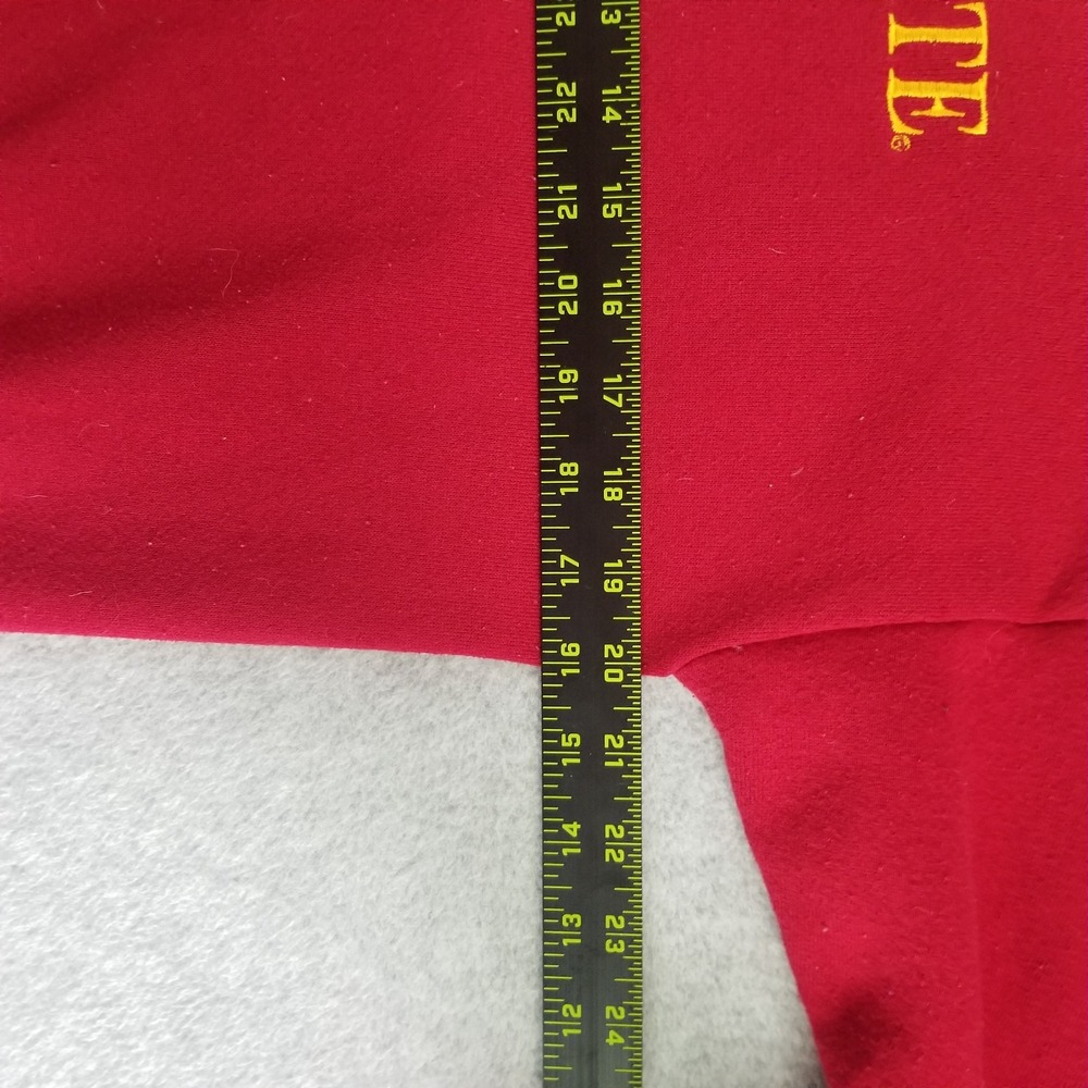 VTG Florida State Sweater Mens Medium Garnet Red Tultex Seminoles USA Made 90s - Picture 7 of 10